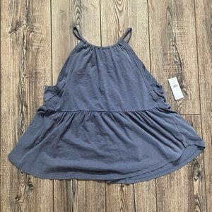 NWT American Eagle Blue Tank Top with keyhole detailing on back size medium